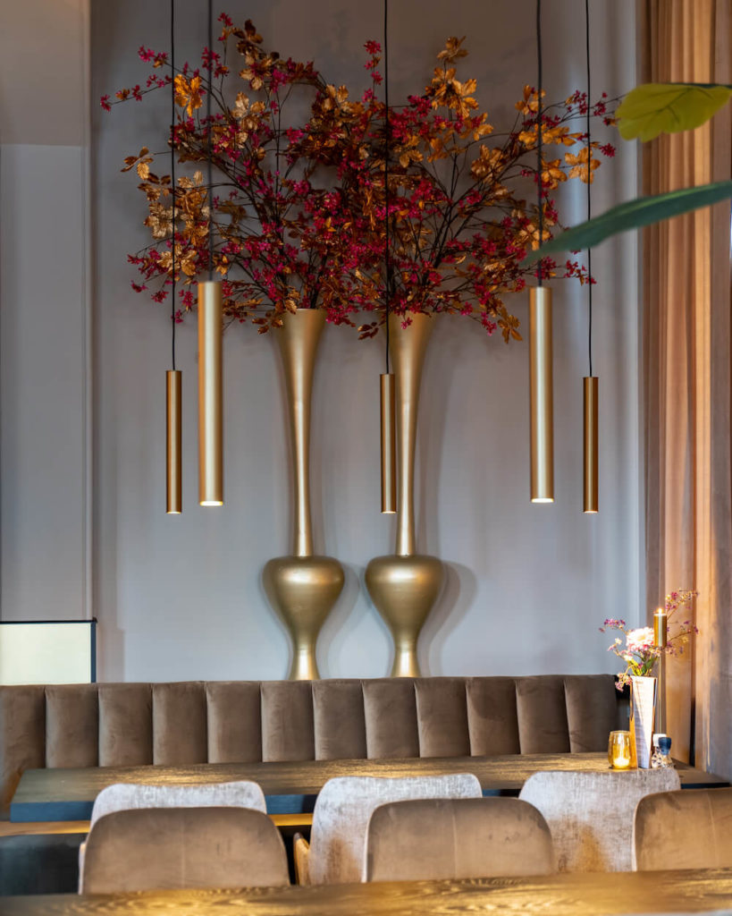 Mooie hanglampen in goud kleur