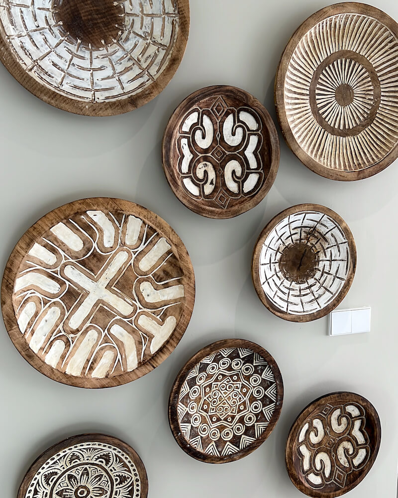 Wandschalen aarde kleuren